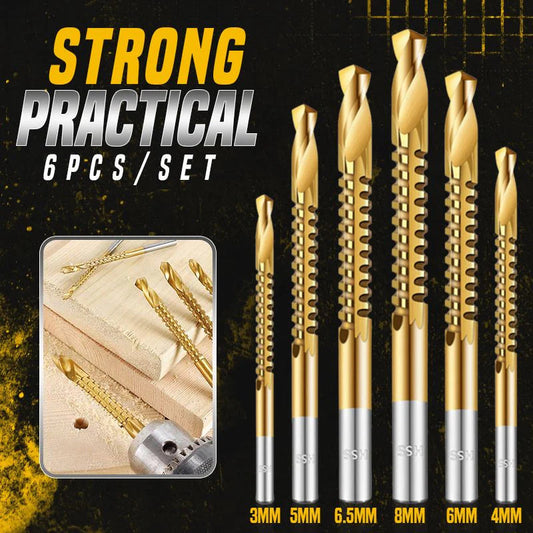 🎁BUY 1 GET 1 FREE⏳Titanium Coated High Speed Steel Serration Bits
