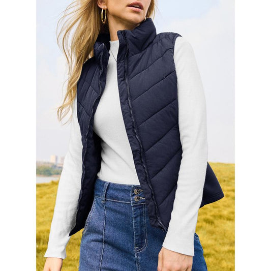 💖HOT SALE 55% OFF✨️Womens Sleeveless Zip Up Puffer Vest💗-Cozy Without Bulk