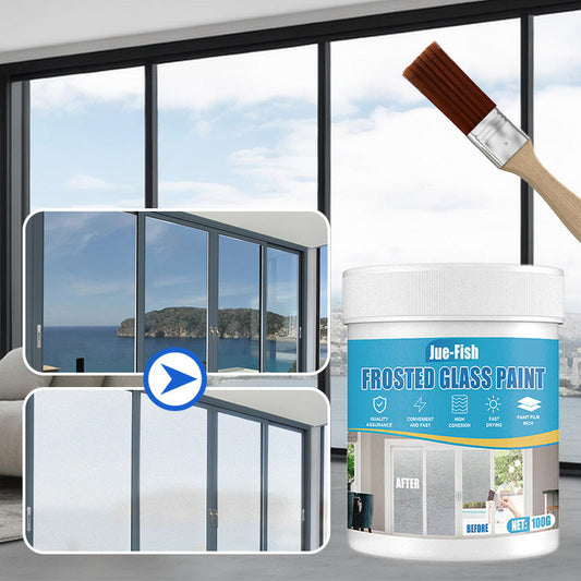 🔥Hot Sale 49% 0FF🔥Waterproof Frosted Glass Paint for Door & Window with Brush