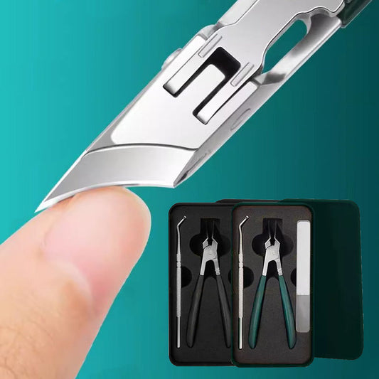 🔥Limited SALE 49% OFF🎁 Anti-Splash 25° Slant Edge Nail Clipper 3-Piece Set