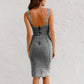 🍹Summer Hot Sales 49%OFF🌤️Women's U-Neck Denim Bodycon Cami Dress