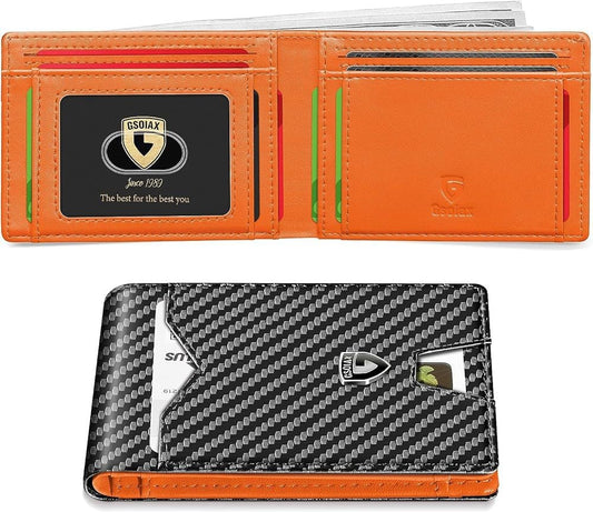 ✨️Slim Wallet for Men with Money Clip🎁💼Best Gift for Your Father Husband Male Friend