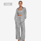 ✨49% OFF✨Sequin blazer and wide trousers for women (3-piece set)
