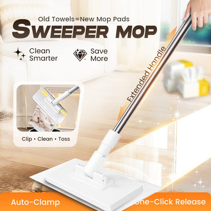 🔥Last Day Sales 50% OFF💥💦Disposable Dust Mop with 4 Reusable Cloths