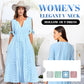 ⏰Last Day Sale 49% Off💃Women's Elegant V-Neck Hollow-Out Solid Dress