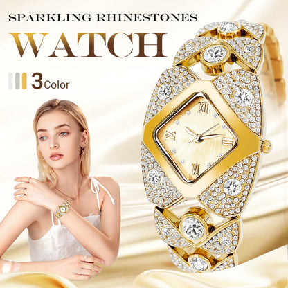 💎Women's Retro Quartz Watch with Sparkling Rhinestones✨