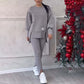 👚 Cozy & Chic: Women’s Casual Sweatshirt & Leggings Set! 🍂🛍️