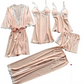 💖Limited Sale 49% OFF💖5 Piece Ice Silk Pajamas