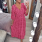🎉LAST DAY SALE 49% OFF💖Bohemian casual print V-neck waist wrap long dress