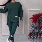 👚 Cozy & Chic: Women’s Casual Sweatshirt & Leggings Set! 🍂🛍️