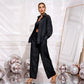 ✨49% OFF✨Sequin blazer and wide trousers for women (3-piece set)