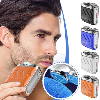 ⏱️Portable Rotary Dual Ring Electric Shaver🧔