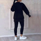 👚 Cozy & Chic: Women’s Casual Sweatshirt & Leggings Set! 🍂🛍️