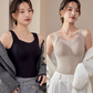 🔥 Cozy & Supported: Thickened Warm Tank Top with Shelf Bra! ❄️👙