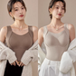 🔥 Cozy & Supported: Thickened Warm Tank Top with Shelf Bra! ❄️👙