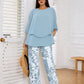 🔥LAST DAY SALE - 49% OFF🔥Women’s Printed Pants and Crew Neck Top Set