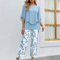 🔥LAST DAY SALE - 49% OFF🔥Women’s Printed Pants and Crew Neck Top Set