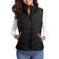 💖HOT SALE 65% OFF✨️Womens Sleeveless Zip Up Puffer Vest💗-Cozy Without Bulk