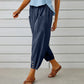 🧵2025 New Women's Summer Cotton Linen Trousers Nine Minute Trousers🍃