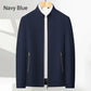👑Casual jacket with stand-up collar and zip fastening for men