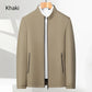 👑Casual jacket with stand-up collar and zip fastening for men
