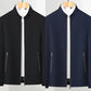 👑Casual jacket with stand-up collar and zip fastening for men