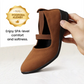 🌹Elegant Solid Color Elastic Strap Low Wedge Shoes🩰