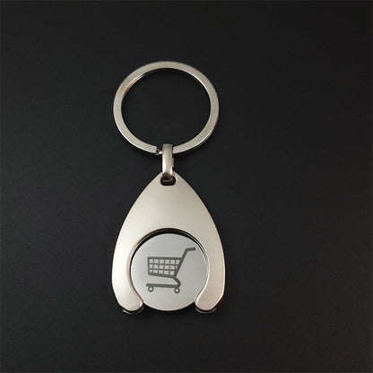 🪙Round Coins- Shopping Trolley Token Keychain