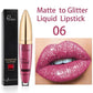 🔥New Year Sale  49% OFF - Diamond Lip Gloss Matte To Glitter Liquid Lipstick🎁Buy 3 pay 2