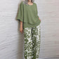 🔥LAST DAY SALE - 49% OFF🔥Women’s Printed Pants and Crew Neck Top Set