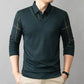 🔥 Men’s Lapel Faux Two-Piece Warm Top – Style & Warmth Combined! 🧥👔