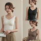 🔥 Cozy & Supported: Thickened Warm Tank Top with Shelf Bra! ❄️👙