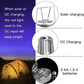 🌞Portable Stretchable Solar Lithium Battery Electric Fan + Emergency Light