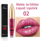 🔥New Year Sale  49% OFF - Diamond Lip Gloss Matte To Glitter Liquid Lipstick🎁Buy 3 pay 2