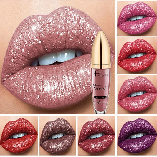 🔥New Year Sale  49% OFF - Diamond Lip Gloss Matte To Glitter Liquid Lipstick🎁Buy 3 pay 2
