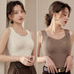 🔥 Cozy & Supported: Thickened Warm Tank Top with Shelf Bra! ❄️👙