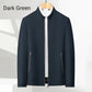 👑Casual jacket with stand-up collar and zip fastening for men