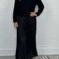 💖 Women's Solid Color Long Sleeve Jumper & Pleated Bottom Dress💖