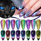 🌈Glitter Rainbow Cat Eye Gel Nail Polish🦄