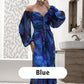 💃Women's Mixed Colors Strapless Pleated Front Split Dress✨
