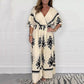 Women’s V-Neck Wide Leg Jumpsuit（49% OFF）