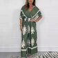 Women’s V-Neck Wide Leg Jumpsuit（49% OFF）