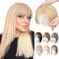 💁‍♀️ Natural Hair Toppers with Bangs – Undetectable Volume & Style! ✨👩🦰