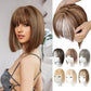 💁‍♀️ Natural Hair Toppers with Bangs – Undetectable Volume & Style! ✨👩🦰