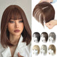 💁‍♀️ Natural Hair Toppers with Bangs – Undetectable Volume & Style! ✨👩🦰
