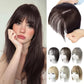 💁‍♀️ Natural Hair Toppers with Bangs – Undetectable Volume & Style! ✨👩🦰