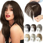 💁‍♀️ Natural Hair Toppers with Bangs – Undetectable Volume & Style! ✨👩🦰