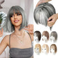 💁‍♀️ Natural Hair Toppers with Bangs – Undetectable Volume & Style! ✨👩🦰