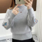 ✨Thick knitted jumper,🧵 adorned with floral embroidery 🍂