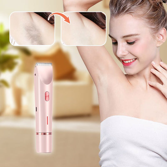 🔥Hot Sale 49% OFF🔥Electric Bikini Trimmer for Women, Rechargeable 2 in 1 Body & Facial Hair Removal